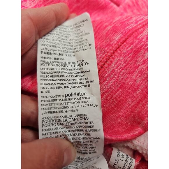 Under Armour Sweatshirt Girls Youth Medium Cold Gear Hooded Pullover Pink - Picture 5 of 7